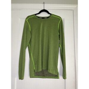 Nike Dri-FIT Running Pullover Green Long Sleeve Women’s M Lightweight Mesh